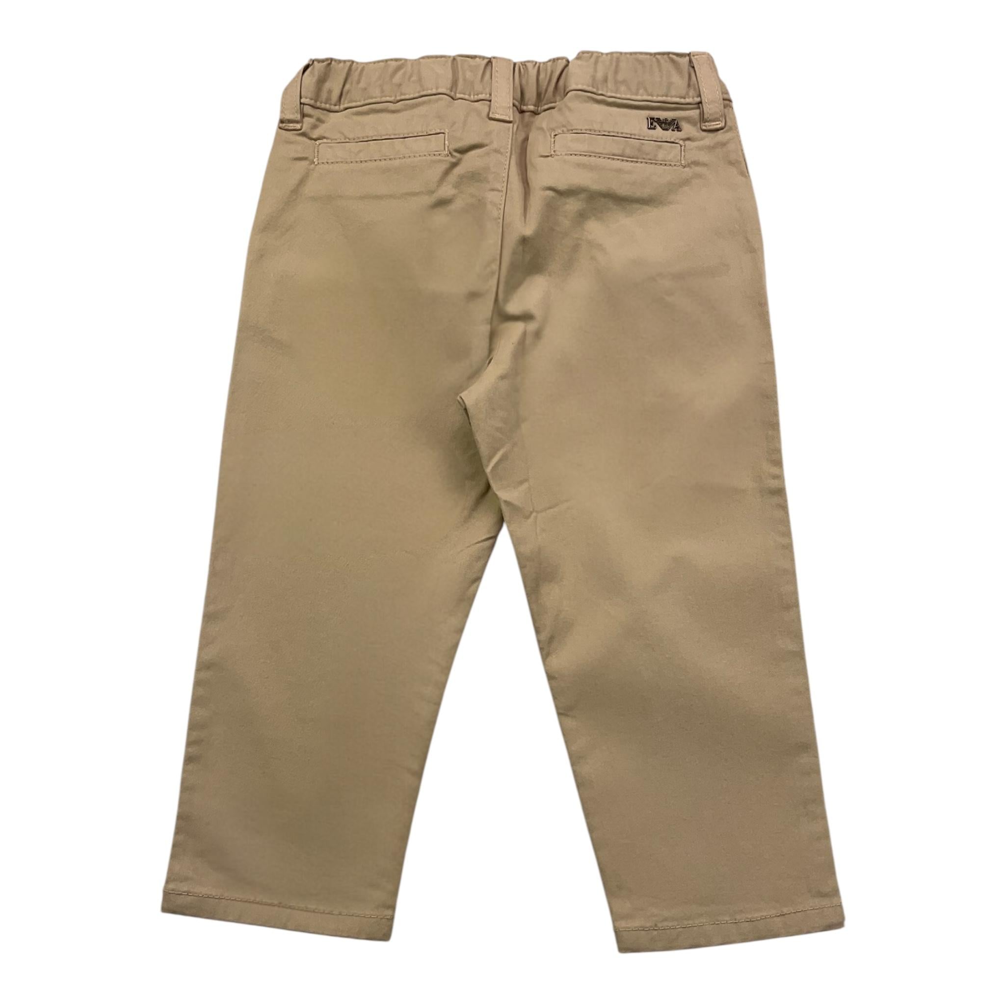 Emporio Armani Pantalone Tinta Unita con Girovita Regolabile per Neonato 8NHP60 BEIGE EMPORIO ARMANI 