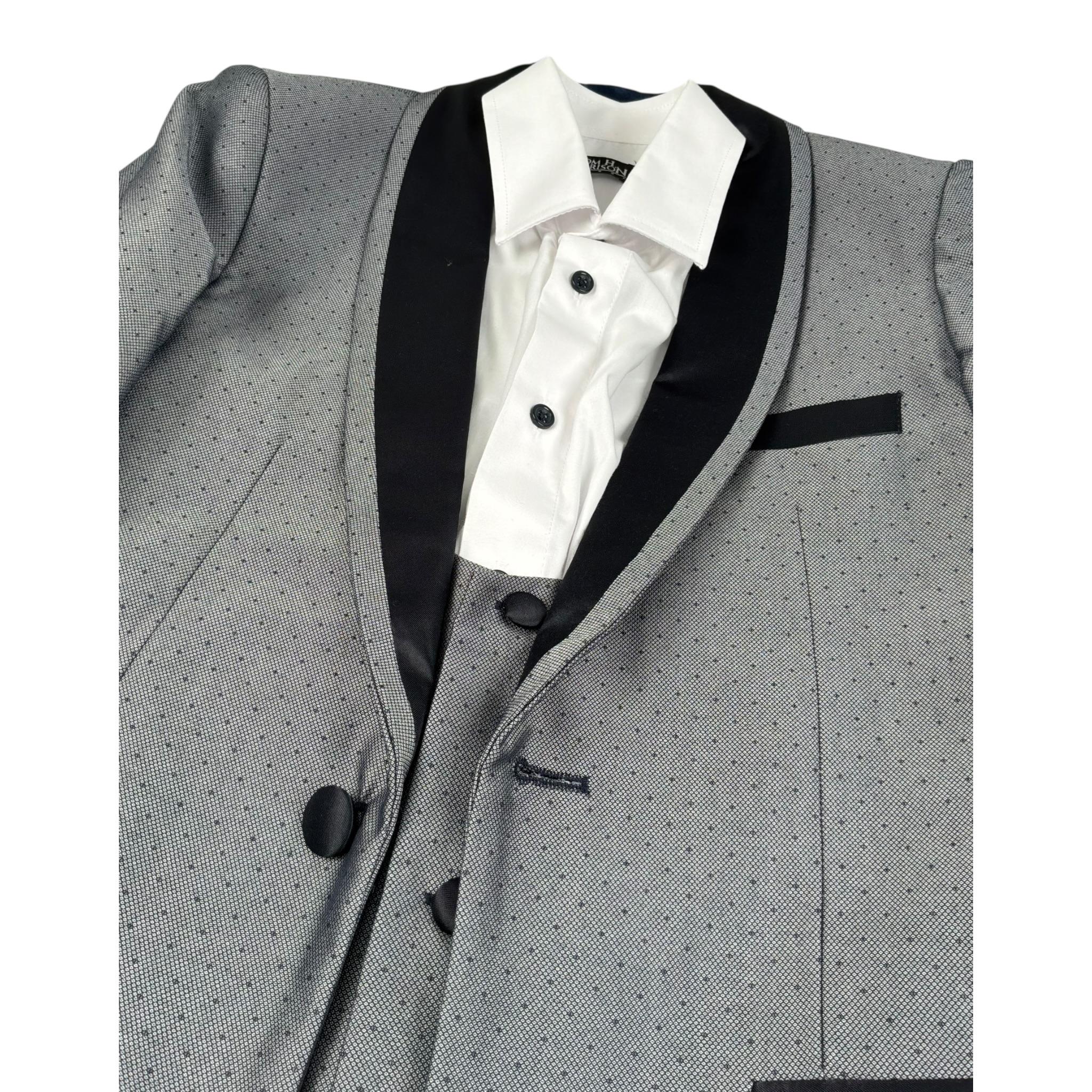 Tom H Garrison Completo 4 Pezzi Giacca-Gilet-Camicia-Pantalone per Bambino CMTM BLU TOM H GARRISON 