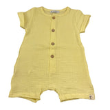 Calamaro Pagliaccetto Tinta Unita Mezza Manica per Neonato 32443 GIALLO CALAMARO 