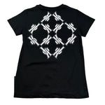 John Richmond T-Shirt Girocollo Tinta Unita con Logo per Bambino RGP26050TS NERO JOHN RICHMOND 