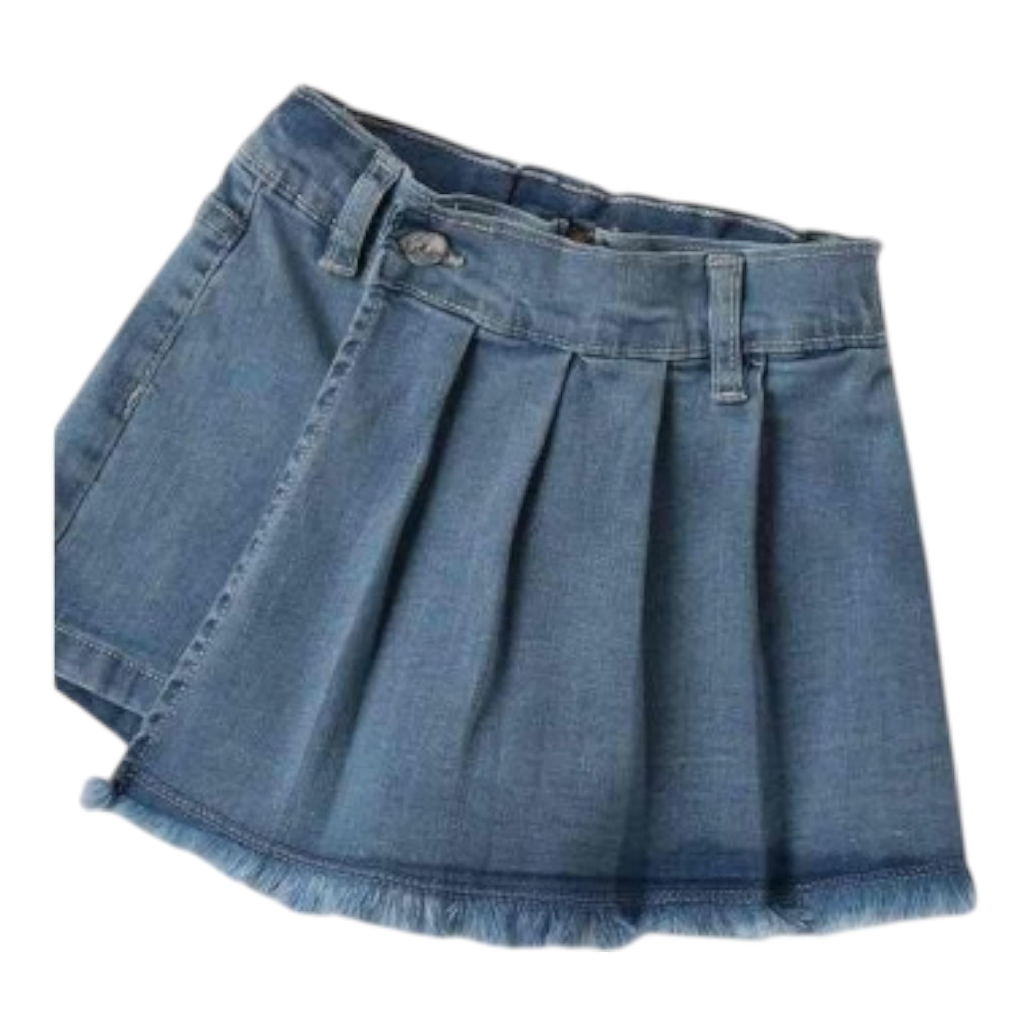 Sarabanda Short In Denim Modello Gonna per Neonata 0B328 AZZURRO SARABANDA 