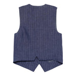 Fay Gilet Tinta Unita con Fantasia A Righe per Bambino FW2Q12 BLU FAY 