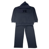 JOHN RICHMOND completo 2 pezzi felpa-pantalone tinta unita Nero per Bambina RBA25005CF NERO JOHN RICHMOND 
