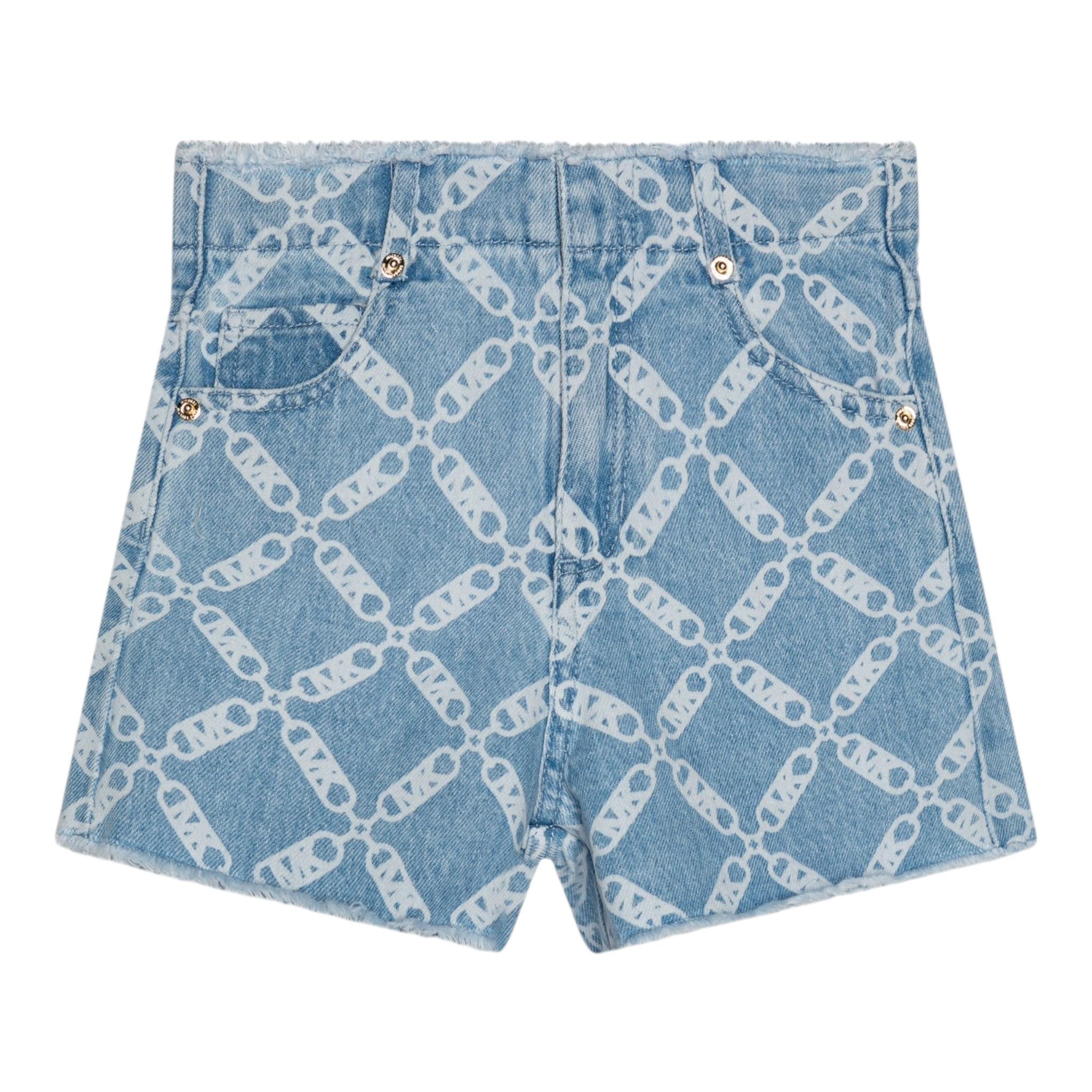 Michael Kors Short Tinta Unita In Denim per Bambina R30336 AZZURRO MICHAEL KORS 
