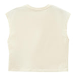 Calvin Klein Canotta Girocollo Tinta Unita con Logo per Bambina IG0IG02428 PAGLIA CALVIN KLEIN 