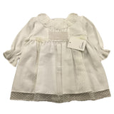 GRANLEI abito manica lunga tinta unita con ricami Bianco per Neonata 224160 BIANCO GRANLEI 