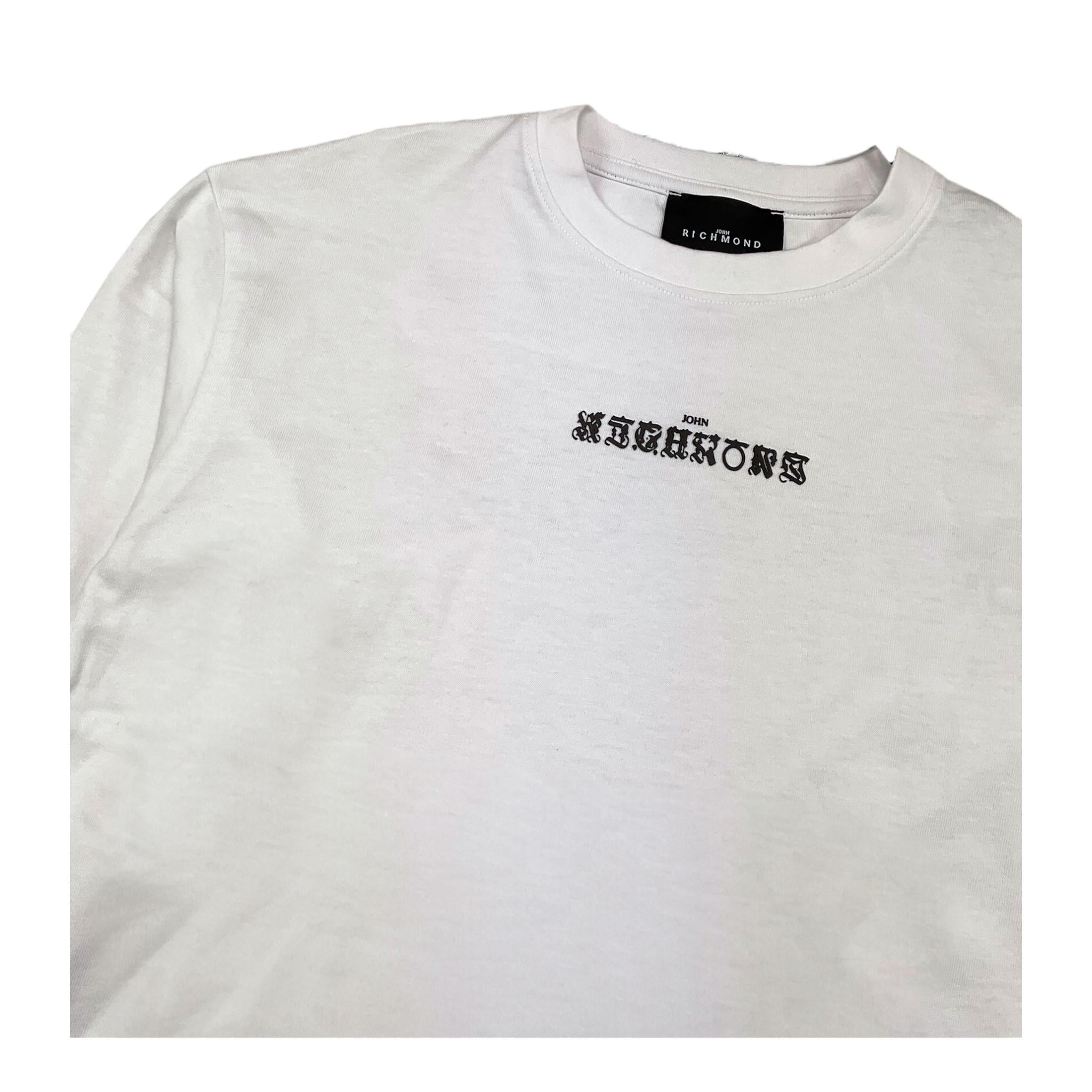 JOHN RICHMOND shirt girocollo tinta unita cn stampa Bianco per Bambino RBA25027TS BIANCO JOHN RICHMOND 