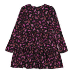 LIU JO abito manica lunga tinta unita stampa fantasia Nero per Bambina GF3220 NERO LIU JO 