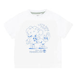 Timberland T-Shirt Girocollo Tinta Unita con Stampe per Neonato T60388 BIANCO TIMBERLAND 