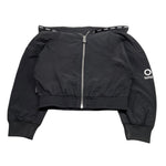 Suns  Felpa Tinta Unita con Zip E Cappuccio per Bambina MFS5109D NERO SUNS 