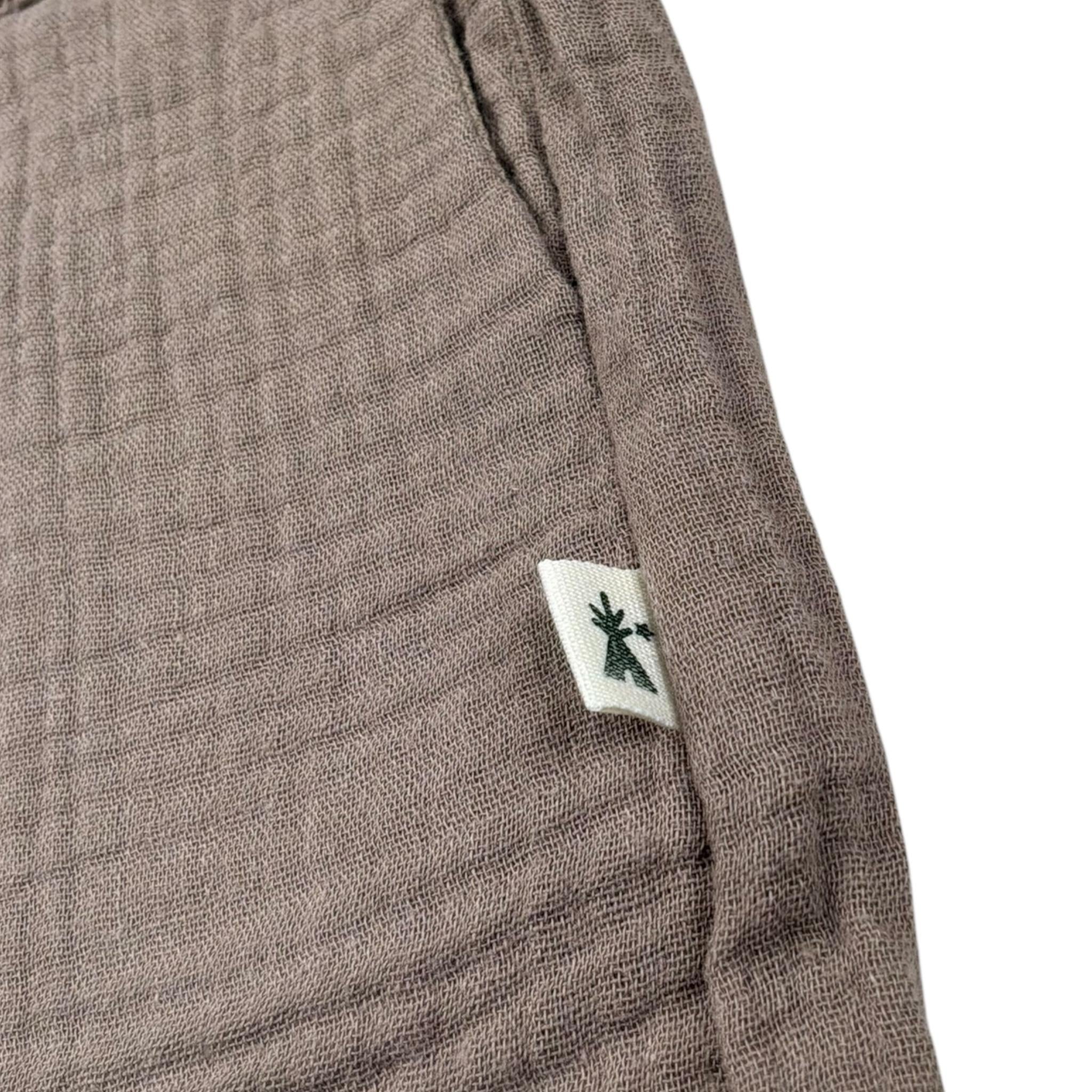 Petit Indi Bermuda Tinta Unita con Elastico In Vita per Bambino SS25BK7528X FANGO PETIT INDI 