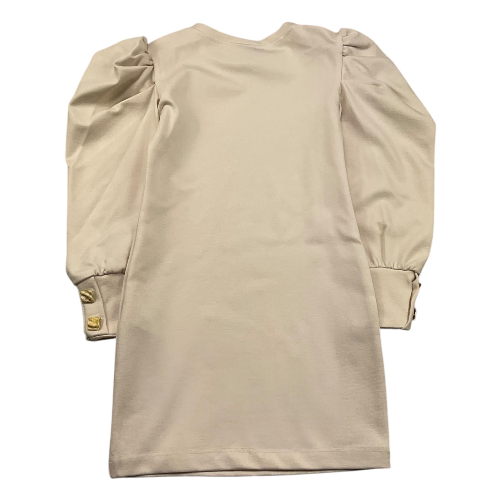 FUN & FUN abito manica lunga tinta unita con maniche a sbuffo Avorio per Bambina FCBDR00133 AVORIO FUN & FUN 