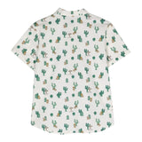 Moschino Camicia Tinta Unita Con Stampa Orsi E Cactus Bianco Per Bambino