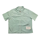 Hinnominate Camicia Mezza Manica Tinta Unita Verde Acqua Per Bambina