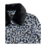 JOHN RICHMOND giubbino in denim tinta unita con fantasia maculata Grigio per Neonata RIA25111GB GRIGIO JOHN RICHMOND 