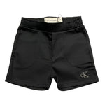 Calvin Klein Short Tinta Unita con Elastico In Vita per Neonata IN0IN00317 NERO CALVIN KLEIN 