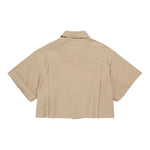 Maison Margiela Camicia Tinta Unita Modello Crop per Bambina M60511 BEIGE MAISON MARGIELA 
