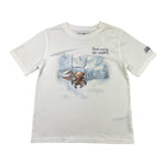 SAINT BARTH t-shirt girocollo tinta unita con stampa Bianco per Bambino 0652I BIANCO SAINT BARTH 