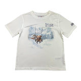 SAINT BARTH t-shirt girocollo tinta unita con stampa Bianco per Bambino 0652I BIANCO SAINT BARTH 