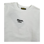 Blauer Felpa Chiusa Girocollo Tinta Unita con Stampa per Neonato 25SBLKF03551N BIANCO BLAUER 