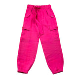 Liu Jo Pantalone Tinta Unita Con Cintura Fuxia Per Bambina