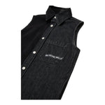 Maison Margiela Abito In Denim Tinta Unita per Bambina M60755 NERO MAISON MARGIELA 