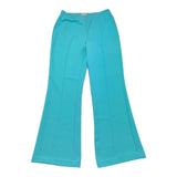 Twinset Pantalone Tinta Unita Modello Zampa Con Elastico In Vita Azzurro Per Bambina