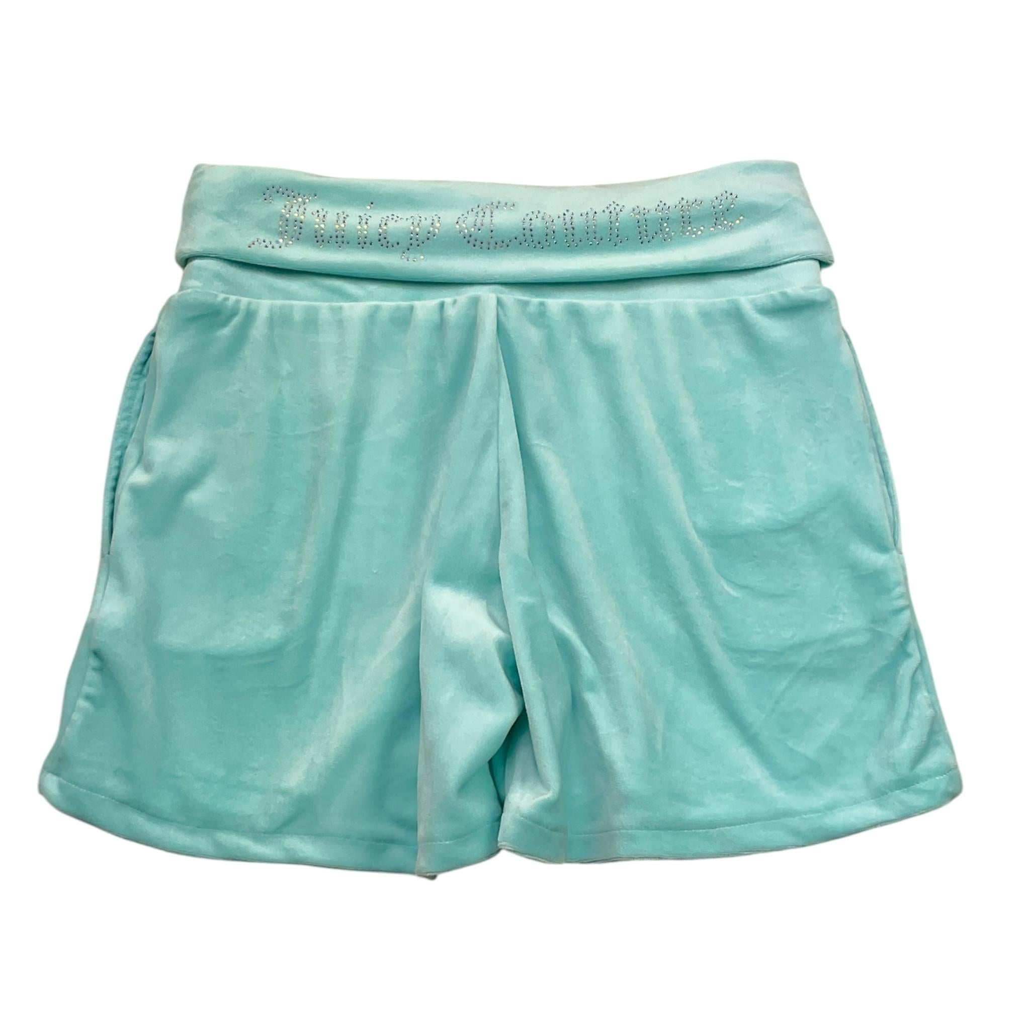 Juicy Couture Short Tinta Unita In Velluto per Bambina JBX6502 AZZURRO JUICY COUTURE 
