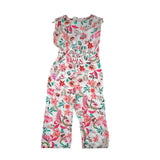 Kaos Tuta Intera Tinta Unita con Fantasia Fiori per Bambina DJJR BIANCO KAOS 