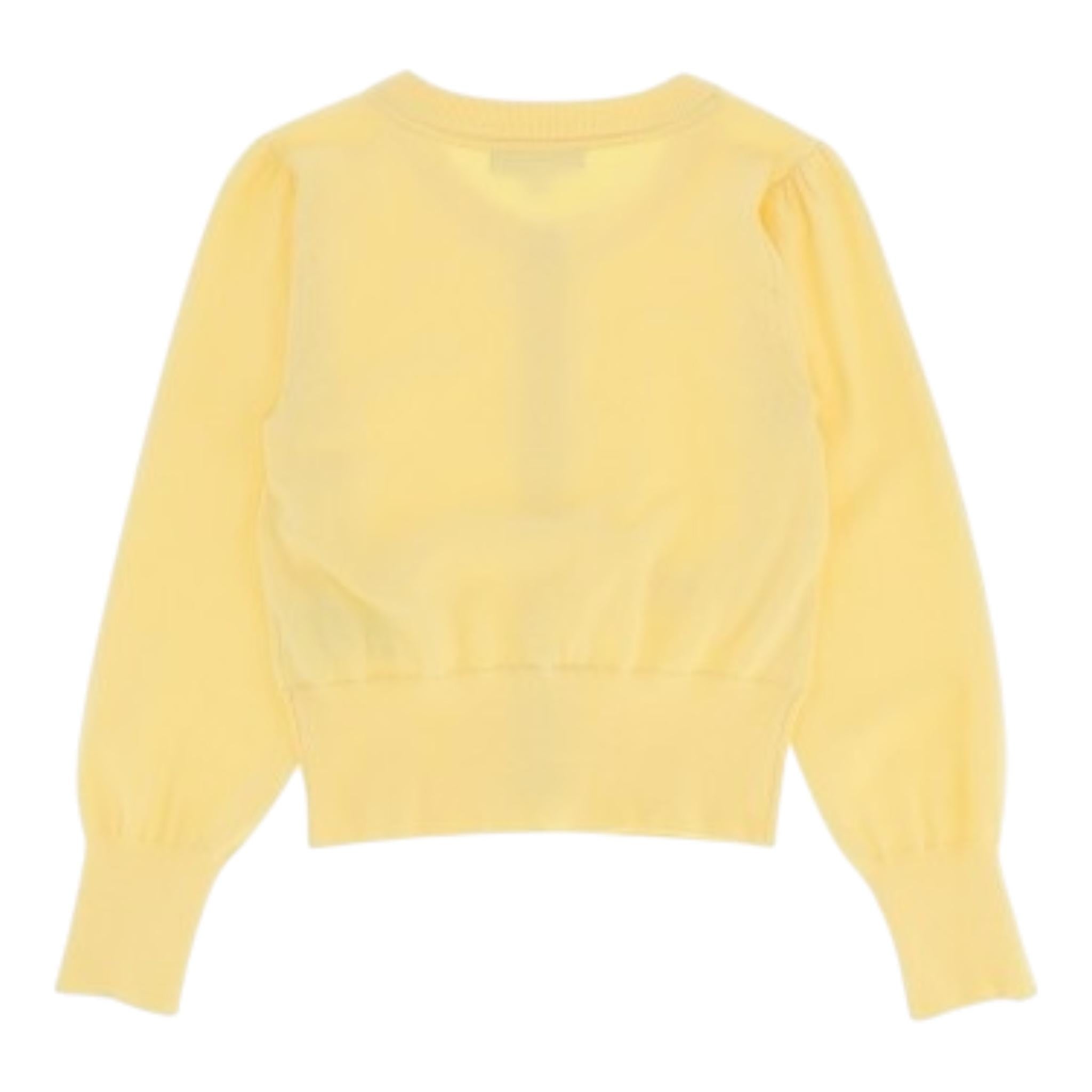 Angel'S Face Cardigan Tinta Unita con Fiocchi per Bambina NICOLETTE GIALLO ANGEL'S FACE 