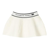 ELISABETTA FRANCHI gonna tinta unita con elastico in vita logato Panna per Bambina EGG042 PANNA ELISABETTA FRANCHI 