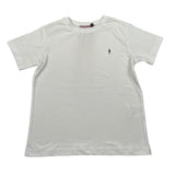 Cesare Paciotti T-Shirt Girocollo tinta unita con Stampa Bianco per Bambino TSP5155BXXX BIANCO CESARE PACIOTTI 