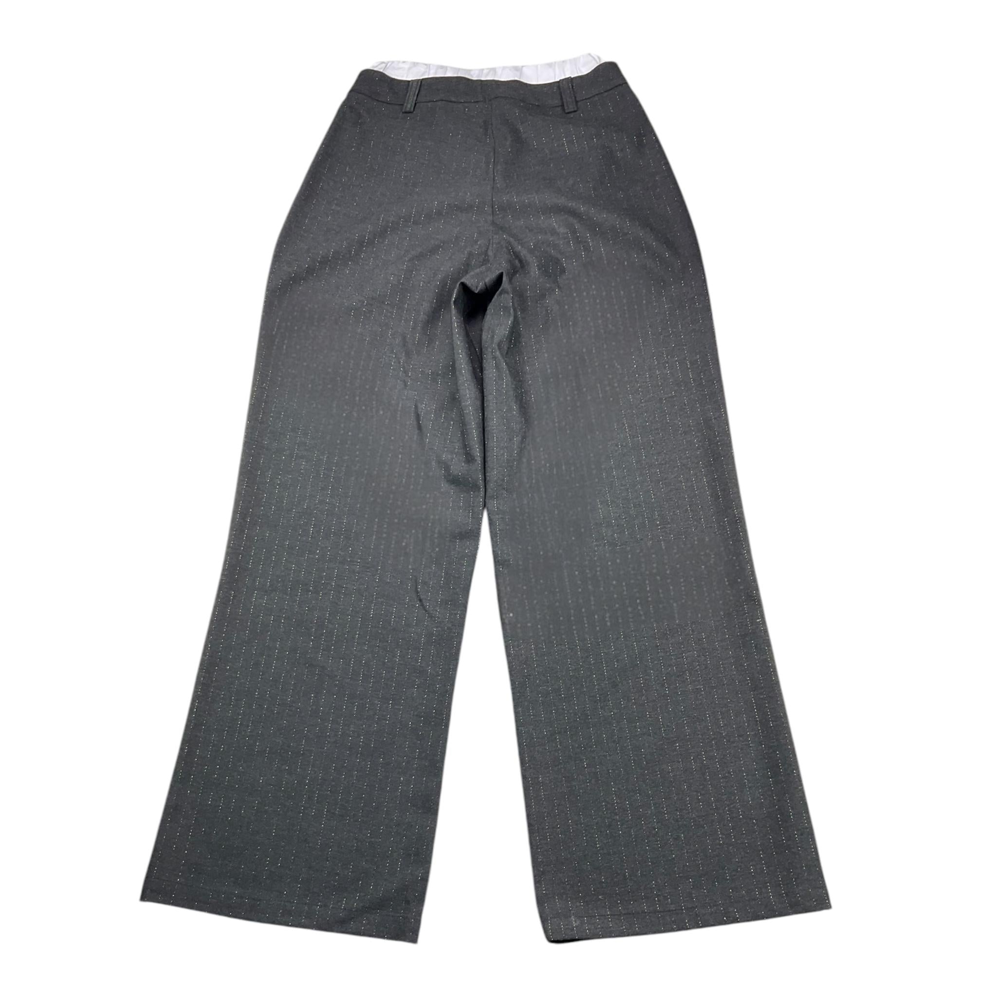 LU LU BY MISS GRANT pantalone tinta unita con elastico in vita modello a palazzo Nero per Bambina LL2997 NERO LU LU BY MISS GRANT 