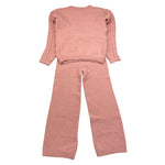 PINK BABY completo 2 pezzi maglia-pantalone tinta unita Rosa per Bambina Q1175AB ROSA PINK BABY 