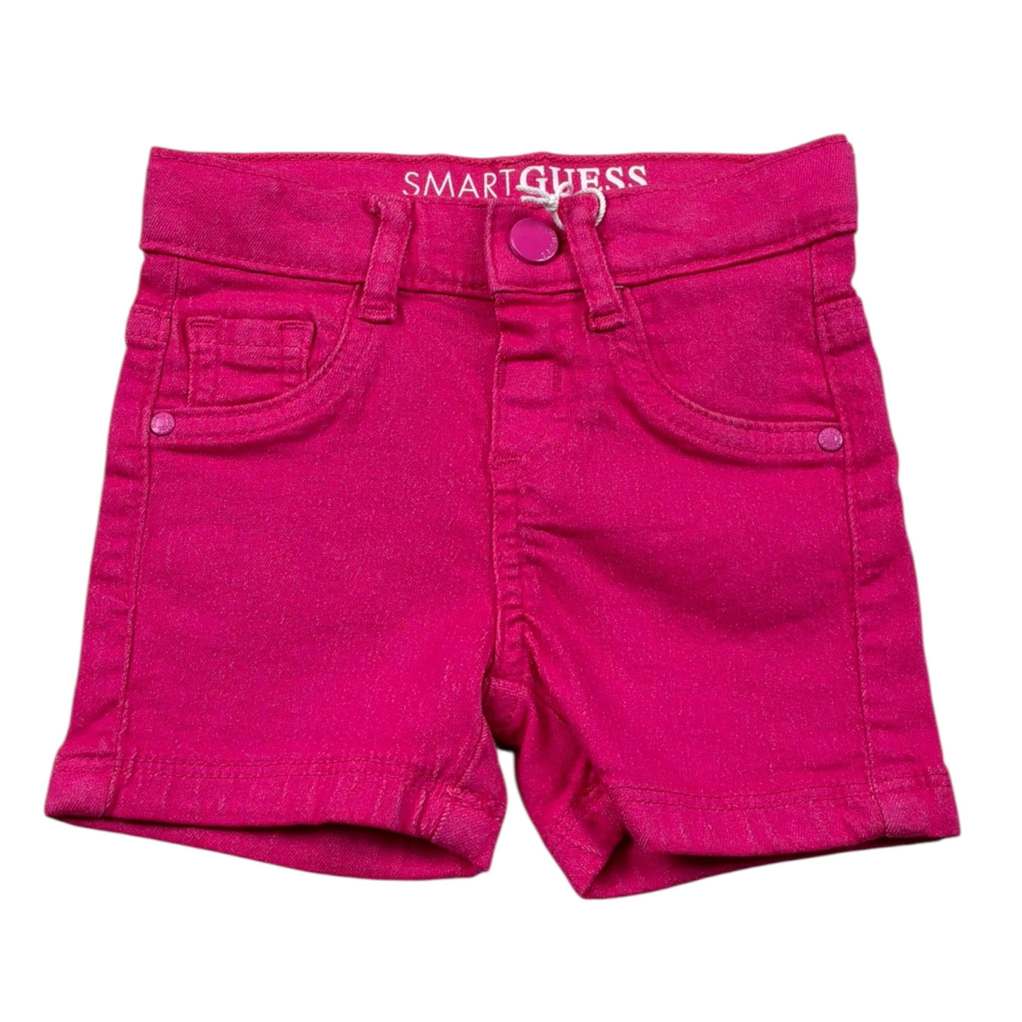 Guess Short Tinta Unita con Girovita Regolabile per Neonata K2RD08WE5X0G FUXIA GUESS 