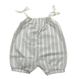 Lalalu' Pagliaccetto Tinta Unita con Fantasia A Righe per Neonato SLTL15P PANNA LALALU' 