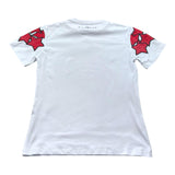 John Richmond T-Shirt Girocollo Tinta Unita con Stampa per Bambino RGP26098VE BIANCO JOHN RICHMOND 