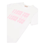 N°21 T-Shirt Tinta Unita con Stampa per Bambina N2102A BIANCO N°21 