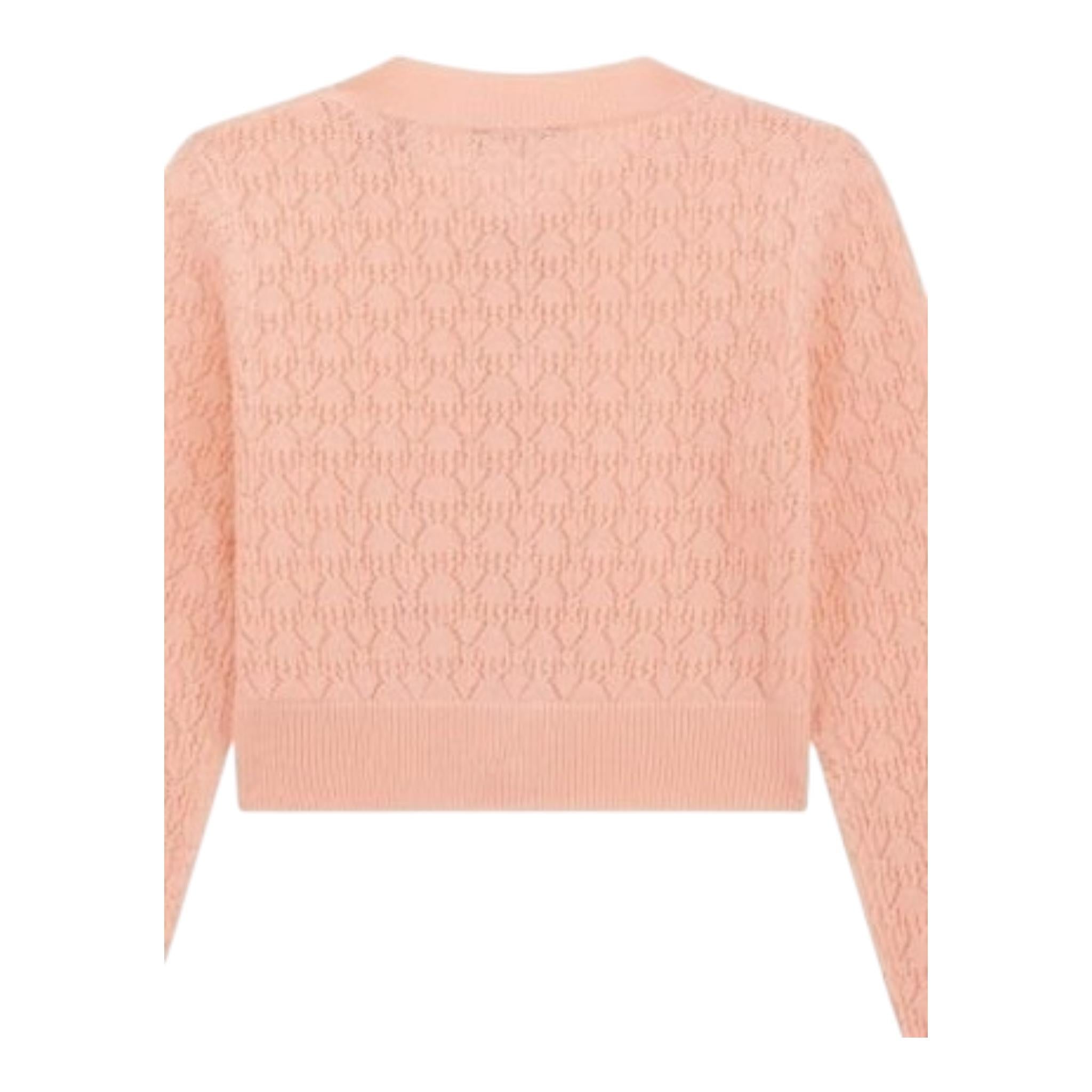 Guess Cardigan Tinta Unita Traforato per Bambina J4RR03Z3CD0 ROSA GUESS 