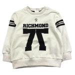 JOHN RICHMOND felpa con zip e cappuccio tinta unita con stampe Panna per Neonato RIA25052FE PANNA JOHN RICHMOND 