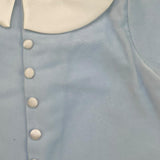 LA STUPENDERIA pagliaccetto tinta unita con colletto Azzurro per Neonato CBPG41V02 AZZURRO LA STUPENDERIA 