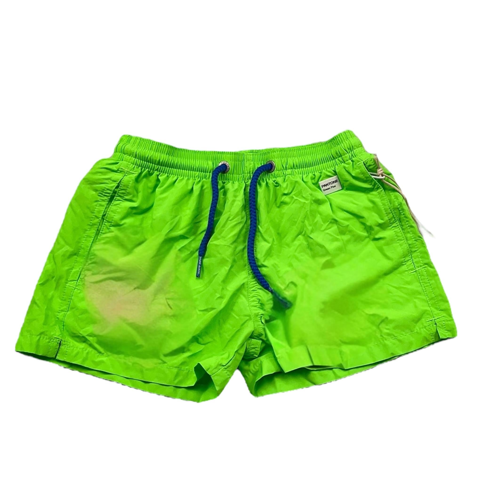 Saint Barth Costume Tinta Unita per Bambino 119F VERDE FLUO SAINT BARTH 