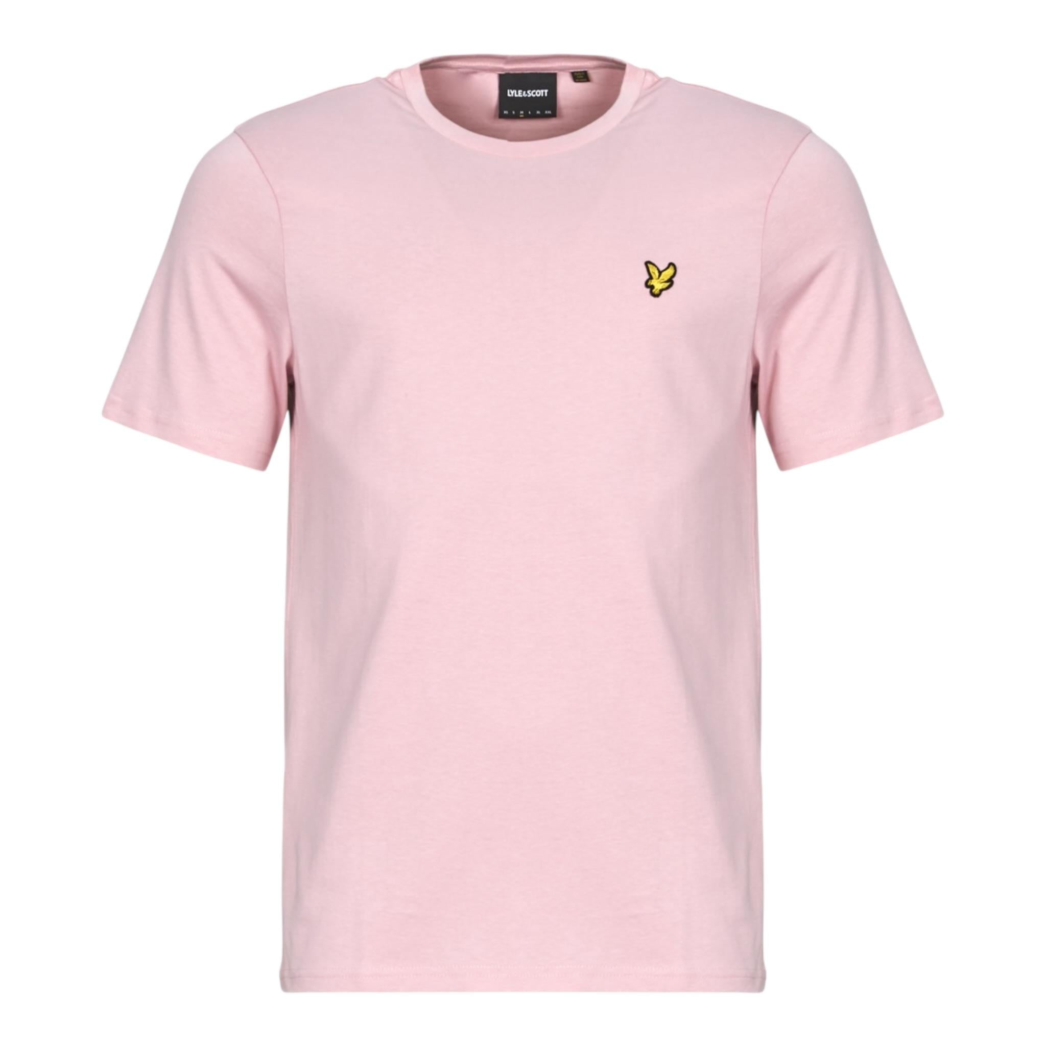 Lyle&Scott T-Shirt Tinta Unita con Logo per Bambino 48752 ROSA LYLE&SCOTT 