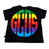 Gcds T-Shirt Girocollo Tinta Unita con Stampa per Neonato 027959 NERO GCDS 