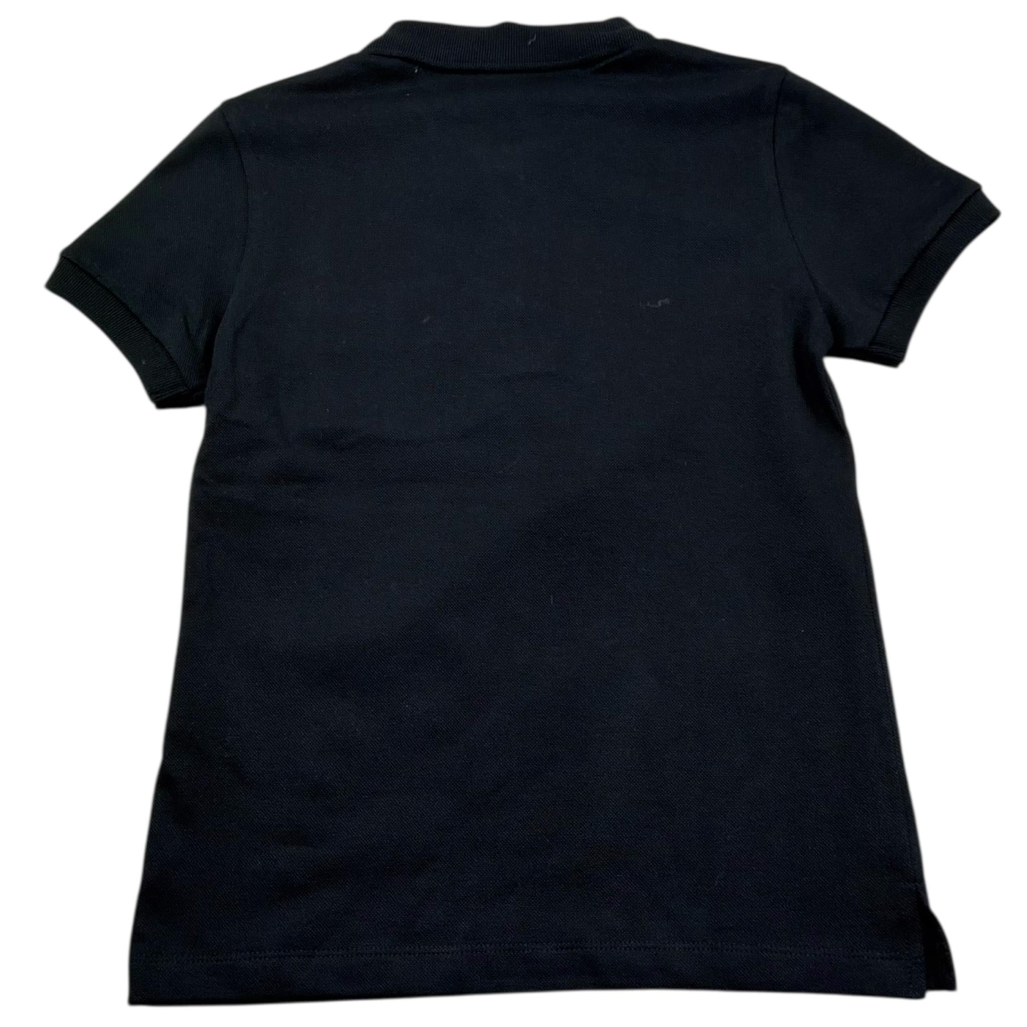 Moschino Polo Mezza Manica Tinta Unita con Stampa per Bambino HTM03Y NERO MOSCHINO 