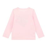 GUESS shirt girocollo tinta unita con stampa in contrasto  Rosa per Neonata A4YI01K6YWA ROSA GUESS 