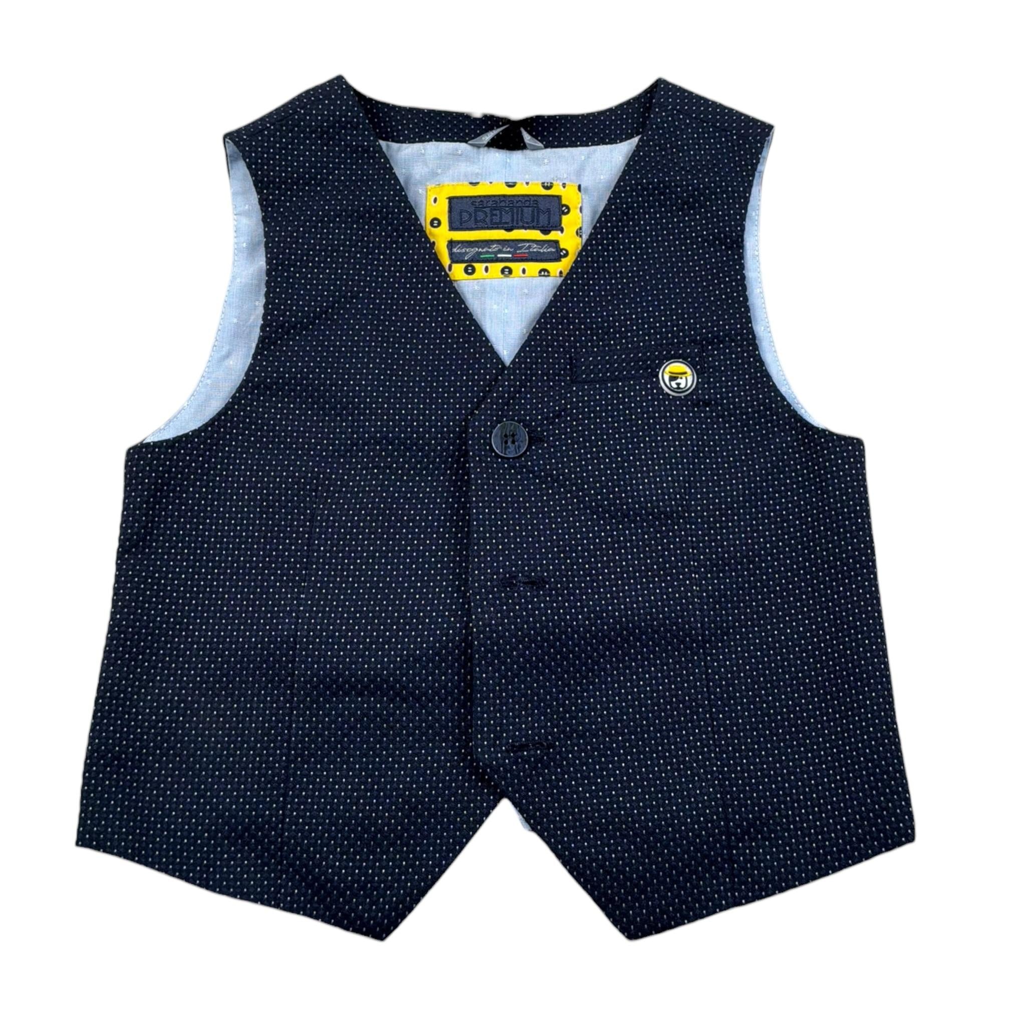 Sarabanda Gilet Tinta Unita per Bambino 0J172 BLU SARABANDA 