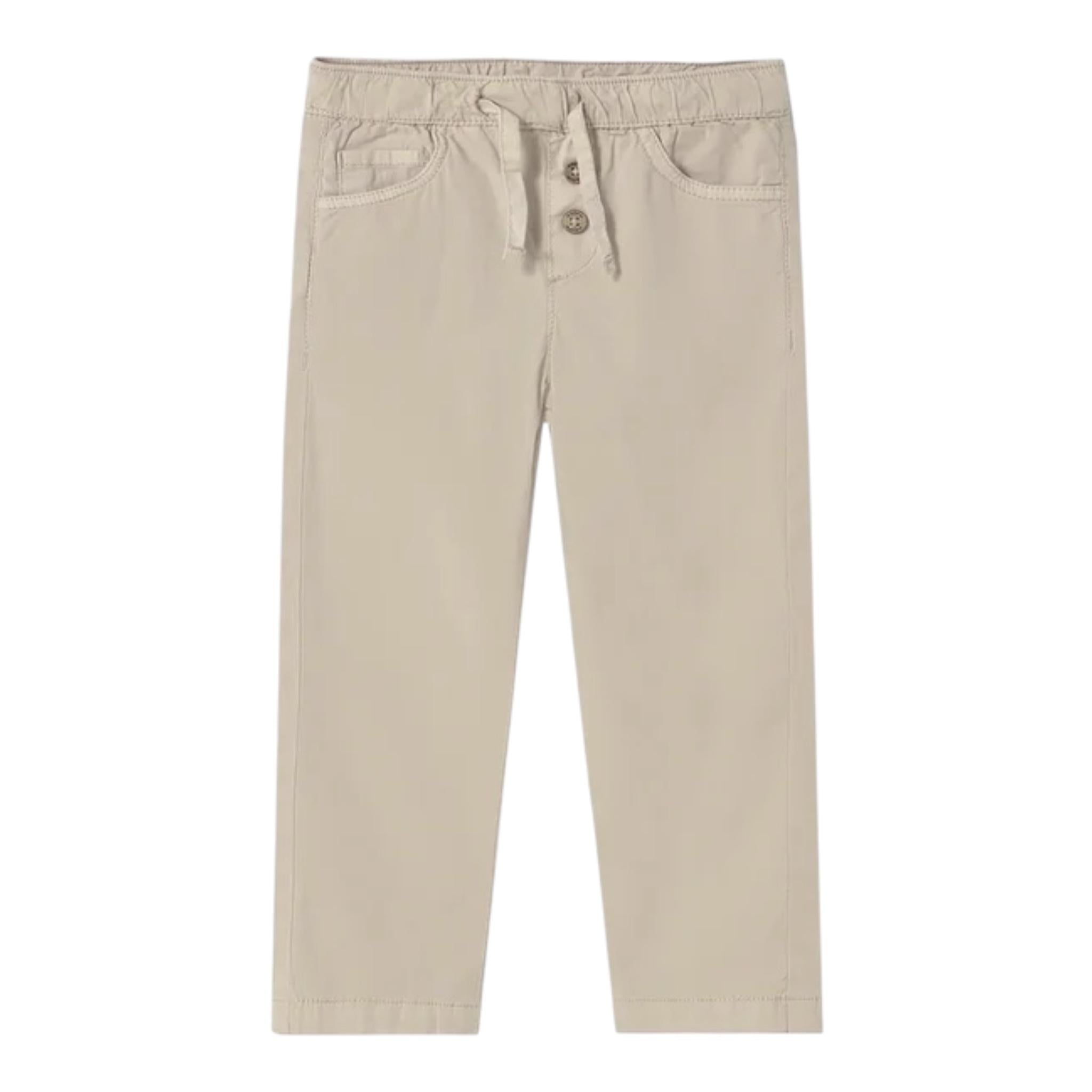 Mayoral Pantalone Tinta Unita con Elastico In Vita per Neonato 1577 BEIGE MAYORAL 