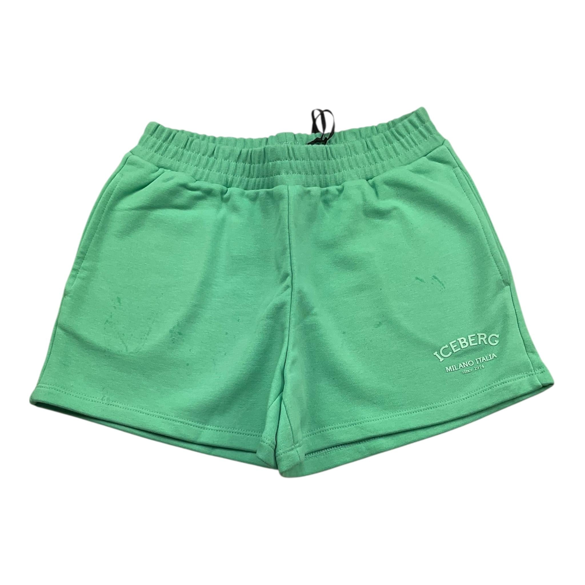 Iceberg Short Tinta Unita con Elastico In Vita per Bambina SHICE5150J VERDE ICEBERG 