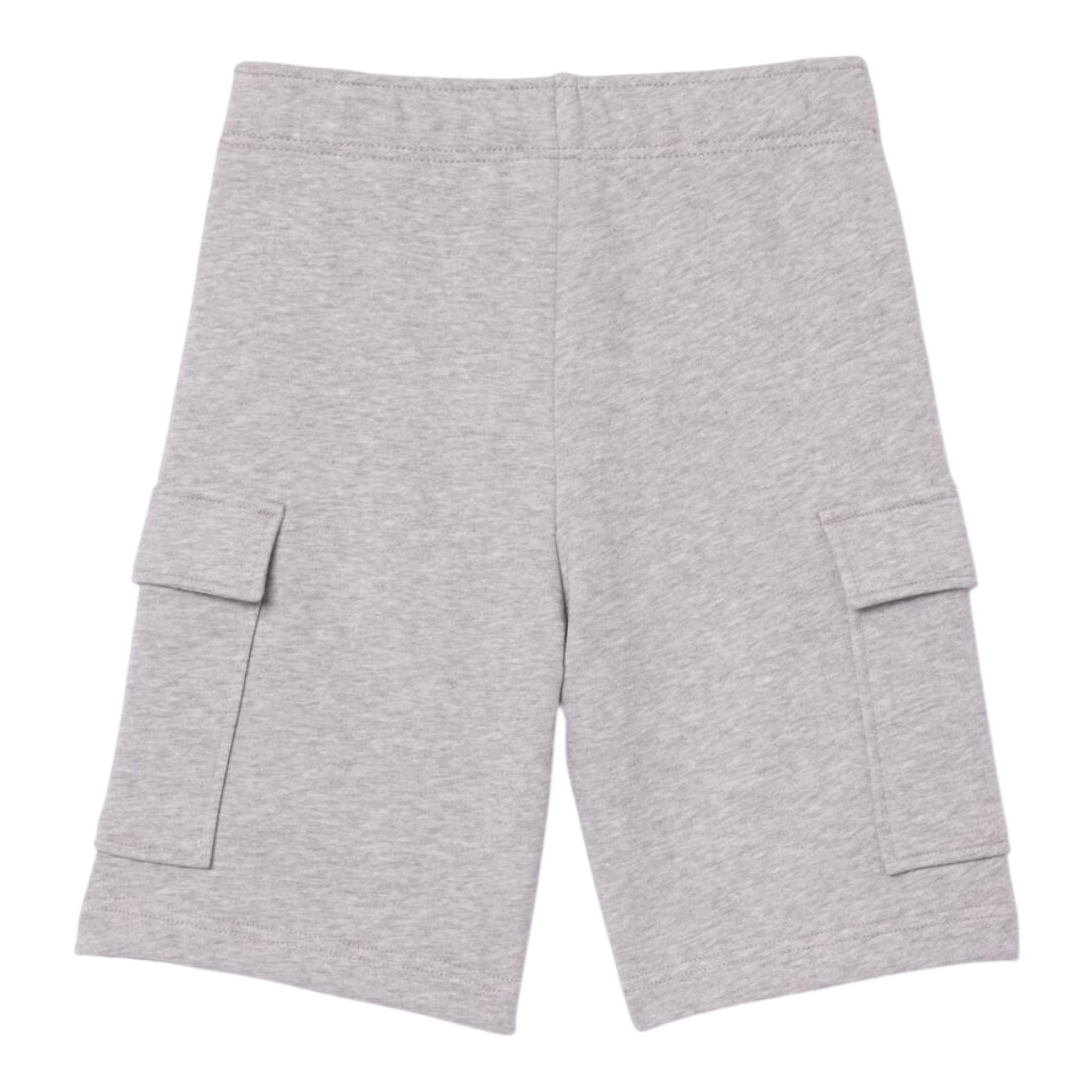 Lacoste Bermuda Tinta Unita con Elastico In Vita per Bambino GJ7372 GRIGIO LACOSTE 